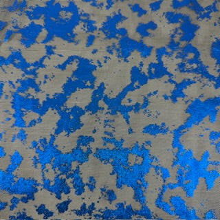Metallic Splash Foil Mesh Performance Fabric | Spandex Palace Black Royal