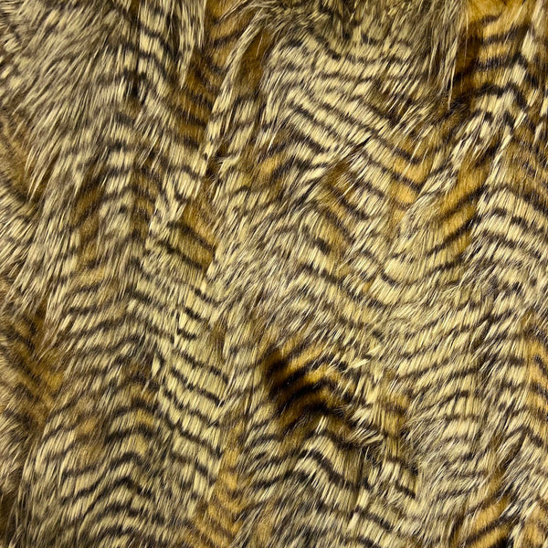 Porcupine Feather Faux Fur Fabric