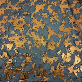 Metallic Splash Foil Mesh Performance Fabric | Spandex Palace Black Copper