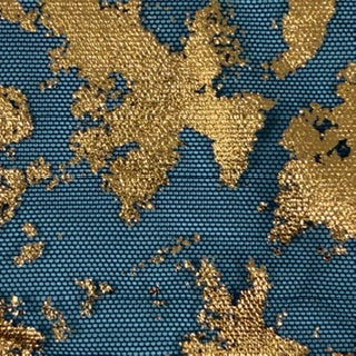Metallic Splash Foil Mesh Performance Fabric | Spandex Palace Black Copper