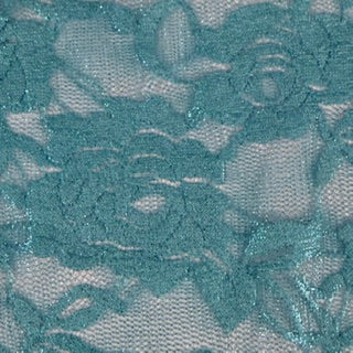 All-Over Foil Mechanical Stretch Design Lace | Spandex Palace Turq