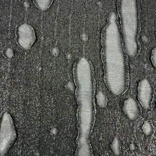 Tiny Foil Shadow Ghost Hole Mechanical Stretch | Spandex Palace Silver