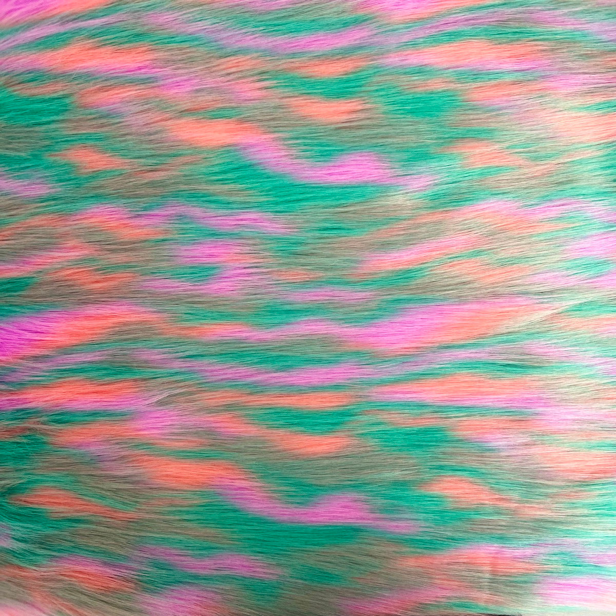 Ysidro Multicolor Long Pile Faux Fur Fabric