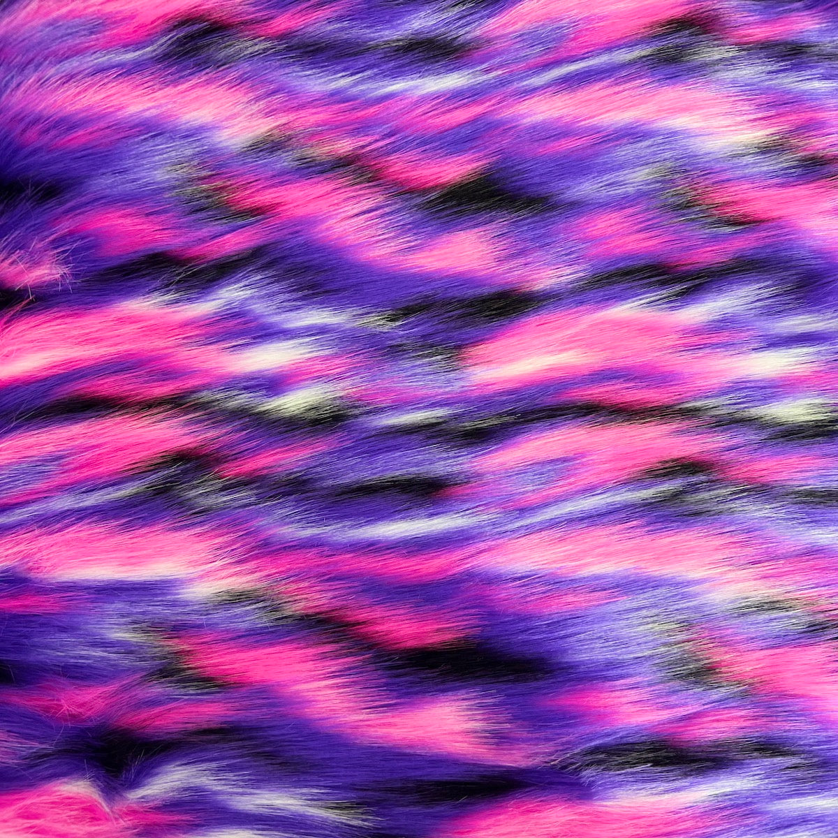Ysidro Multicolor Long Pile Faux Fur Fabric