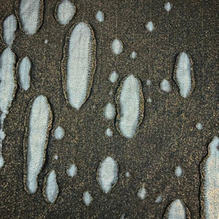 Tiny Foil Shadow Ghost Hole Mechanical Stretch | Spandex Palace Gold