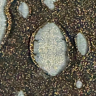 Tiny Foil Shadow Ghost Hole Mechanical Stretch | Spandex Palace Gold