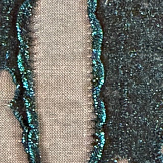 Tiny Foil Shadow Ghost Hole Mechanical Stretch | Spandex Palace Turq