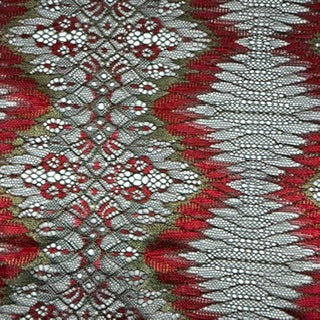 Elegant Chantilly Lace Blend Fabric | Spandex Palace Red