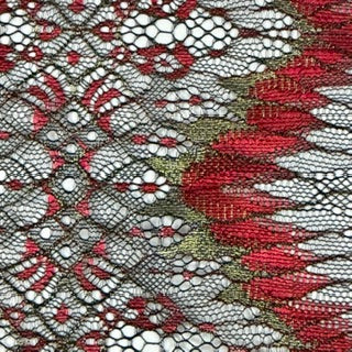 Elegant Chantilly Lace Blend Fabric | Spandex Palace Red