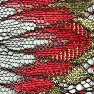 Elegant Chantilly Lace Blend Fabric | Spandex Palace Red