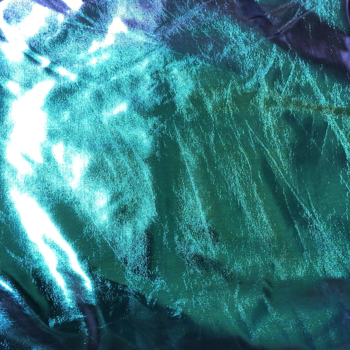 Metallic Iridescent Foil | Spandex Fabric