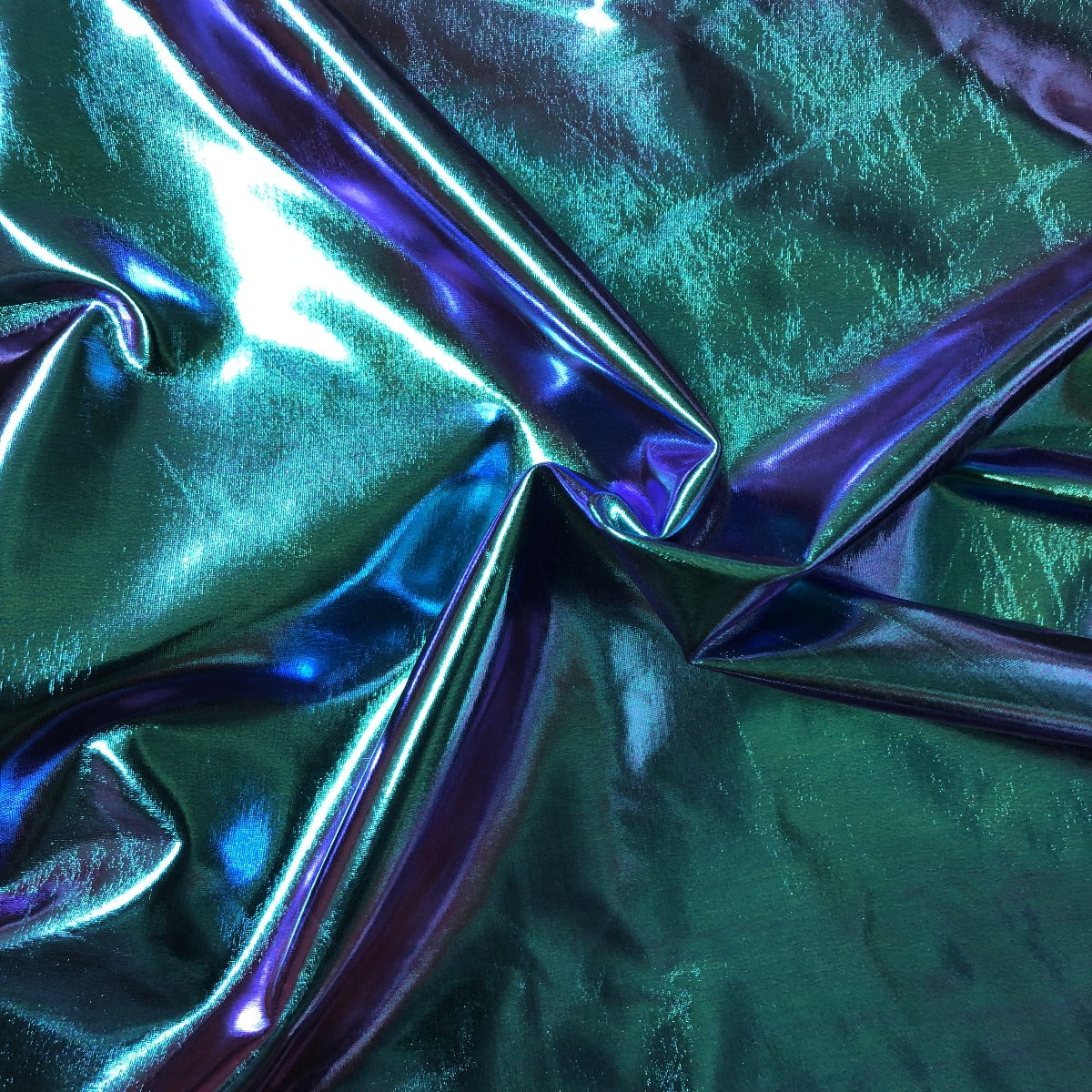 Metallic Iridescent Foil | Spandex Fabric