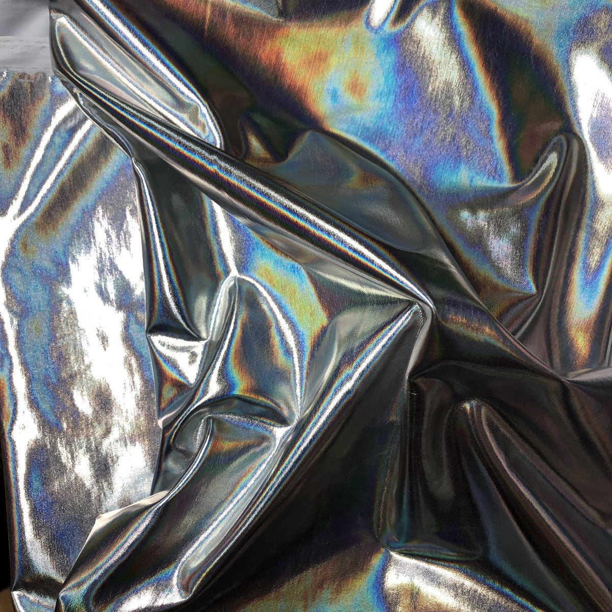 Metallic Iridescent Foil | Spandex Fabric
