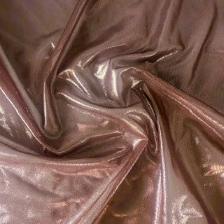 Ultrashine Foil Stretch Power Mesh Fabric | Spandex Palace Mauve