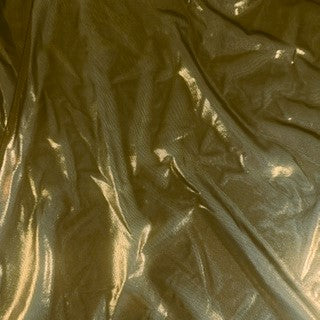 Ultrashine Foil Stretch Power Mesh Fabric | Spandex Palace Gold Gold