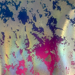 Stretch Nylon Spandex with Tie-Dye Holographic Foil | Spandex Palace