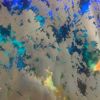 Stretch Nylon Spandex with Tie-Dye Holographic Foil | Spandex Palace