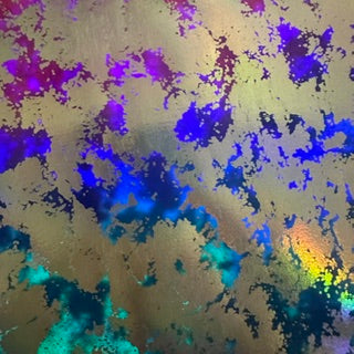 Stretch Nylon Spandex with Tie-Dye Holographic Foil | Spandex Palace