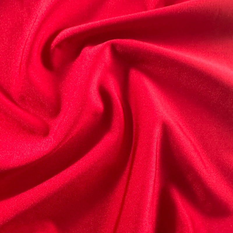 4 Way Stretch Nylon Spandex Trico Fabric | Spandex Palace Red