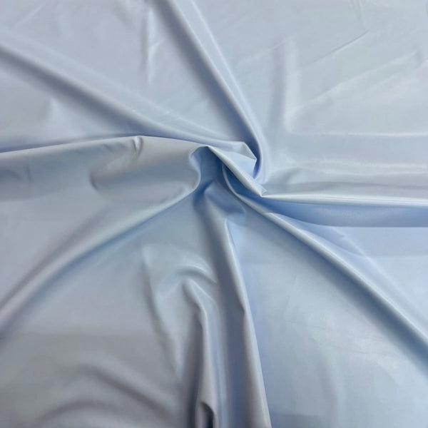 Baby Blue Two Way Stretch Faux Leather Vinyl Fabric