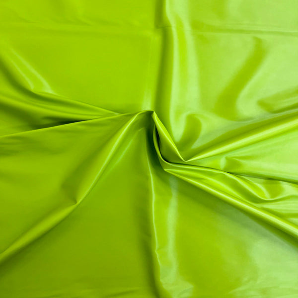 Lime Green Two Way Stretch Faux Leather Vinyl Fabric