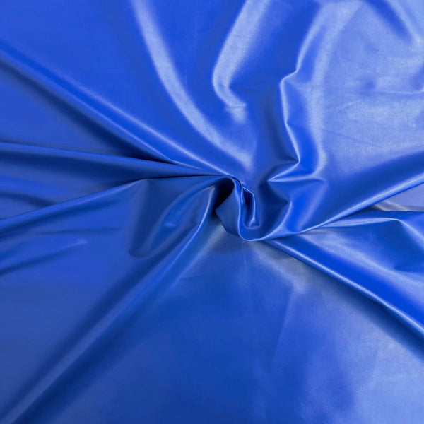 Royal Blue Two Way Stretch Faux Leather Vinyl Fabric