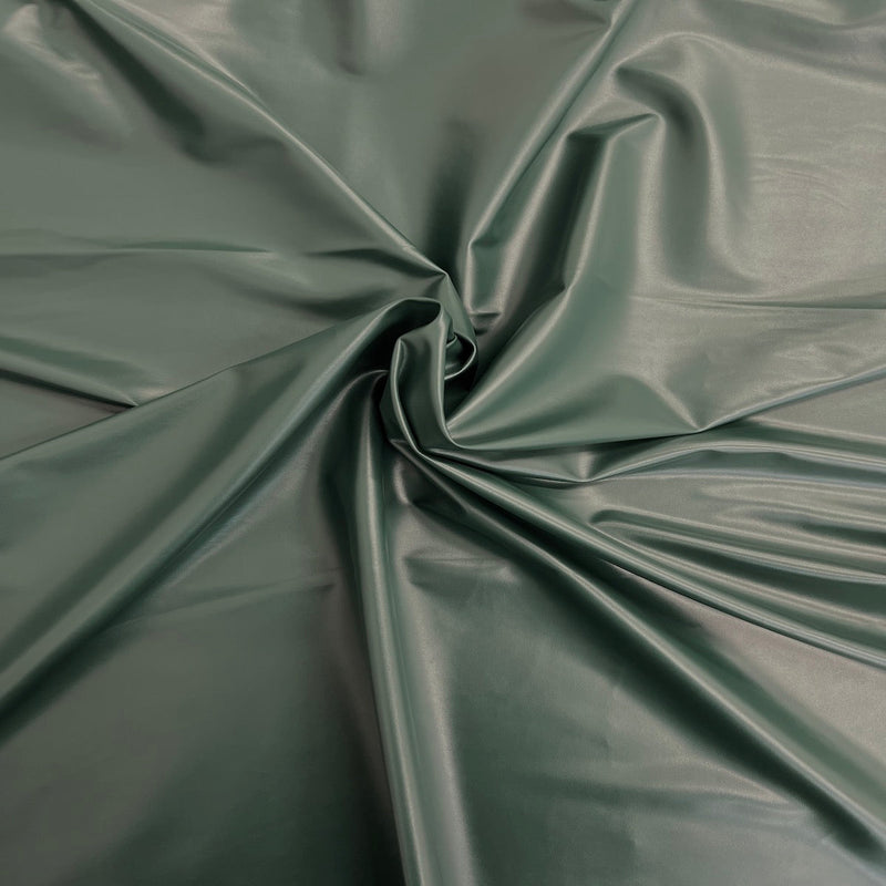 Hunter Green Two Way Stretch Faux Leather Vinyl Fabric