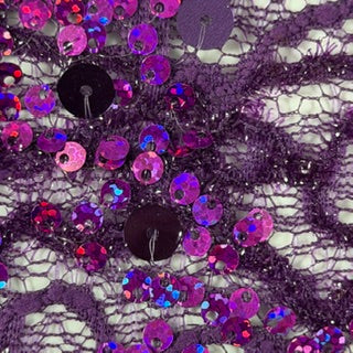 Stretch Corded Sequin Spandex Lace Fabric | Spandex Palace Fuchsia