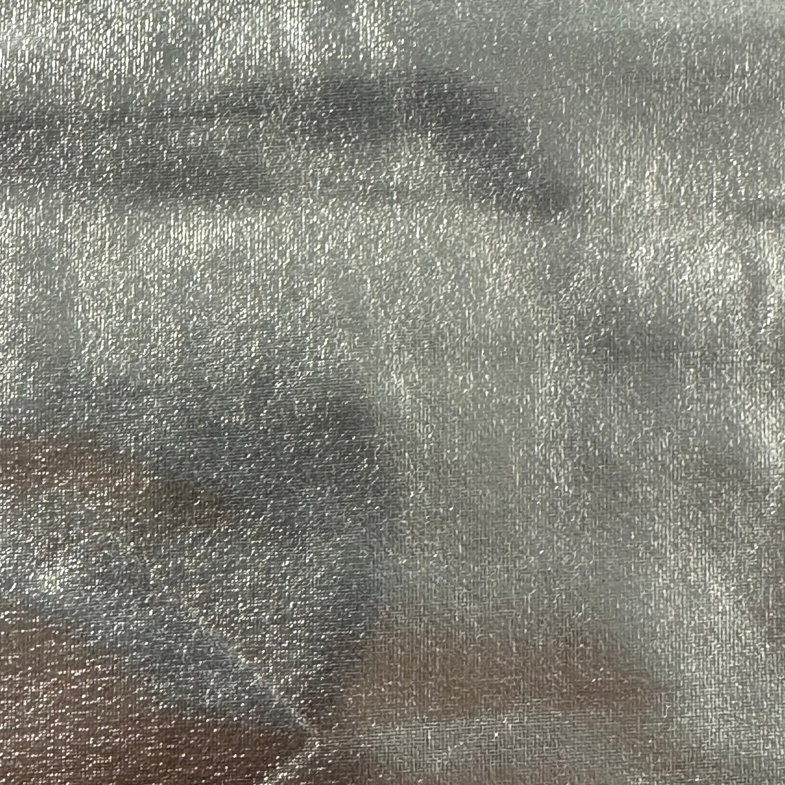 2 Way Stretch Single Span All Over Foil | Spandex Palace Silver