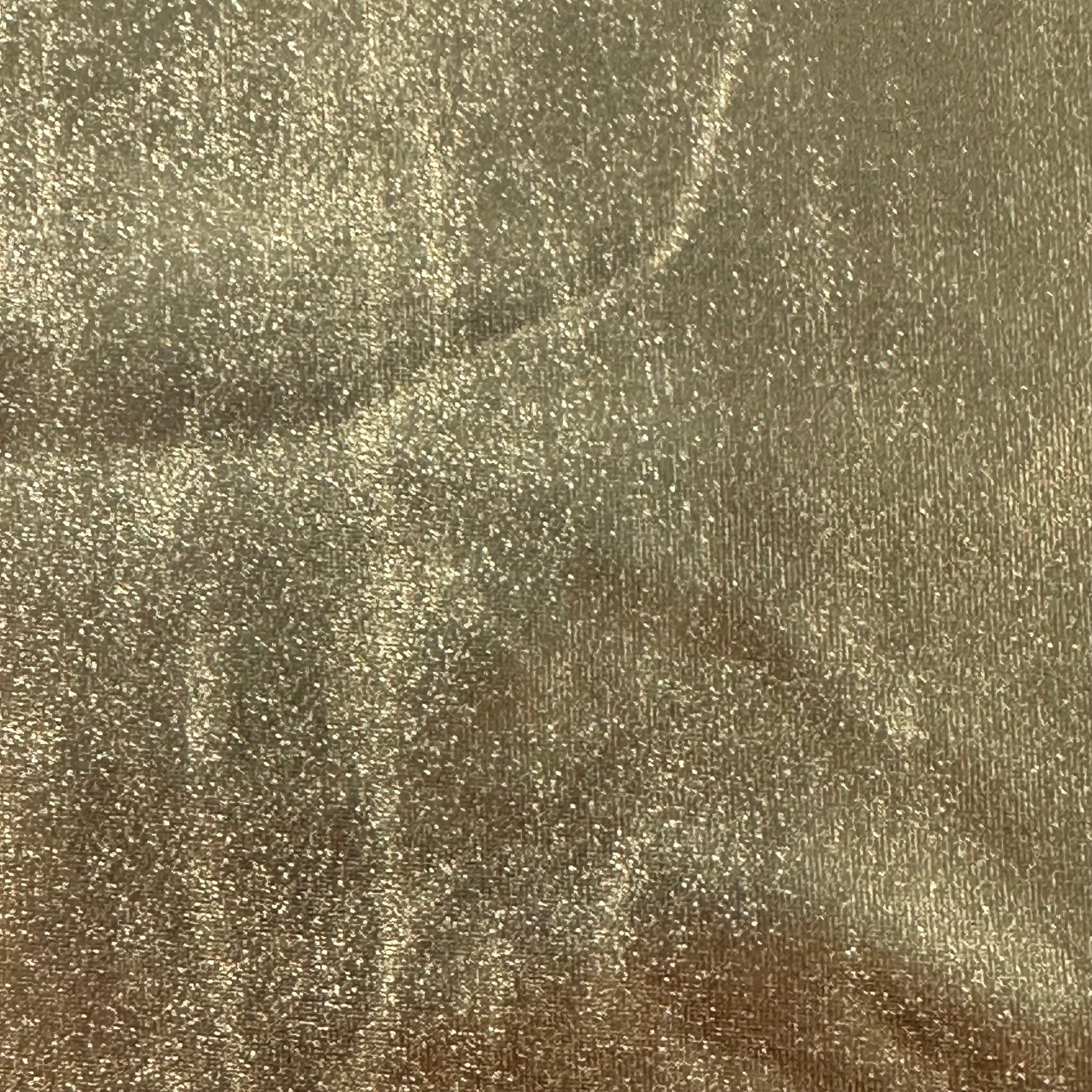 2 Way Stretch Single Span All Over Foil | Spandex Palace Gold