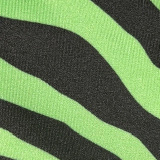 Zebra Print High-Stretch Tricot Spandex Fabric | Spandex Palace Lime