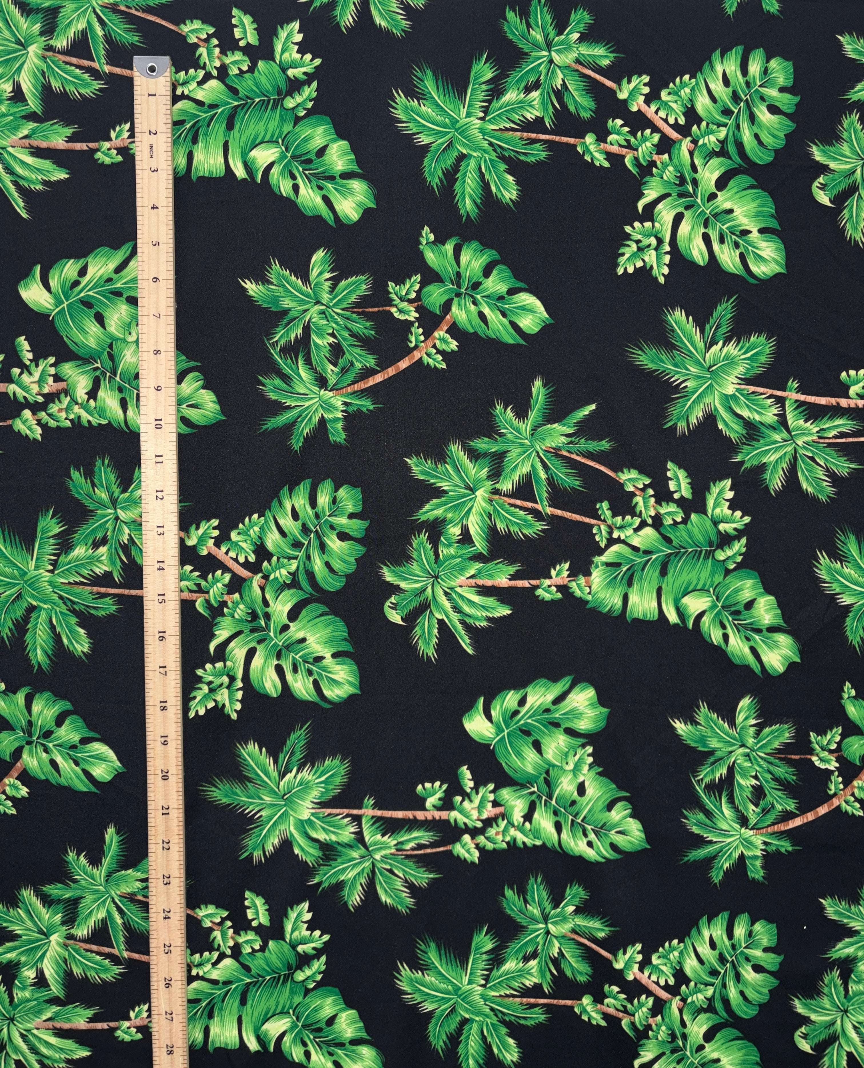 Emerald Jungle Peachskin Fabric | Islands Fabric