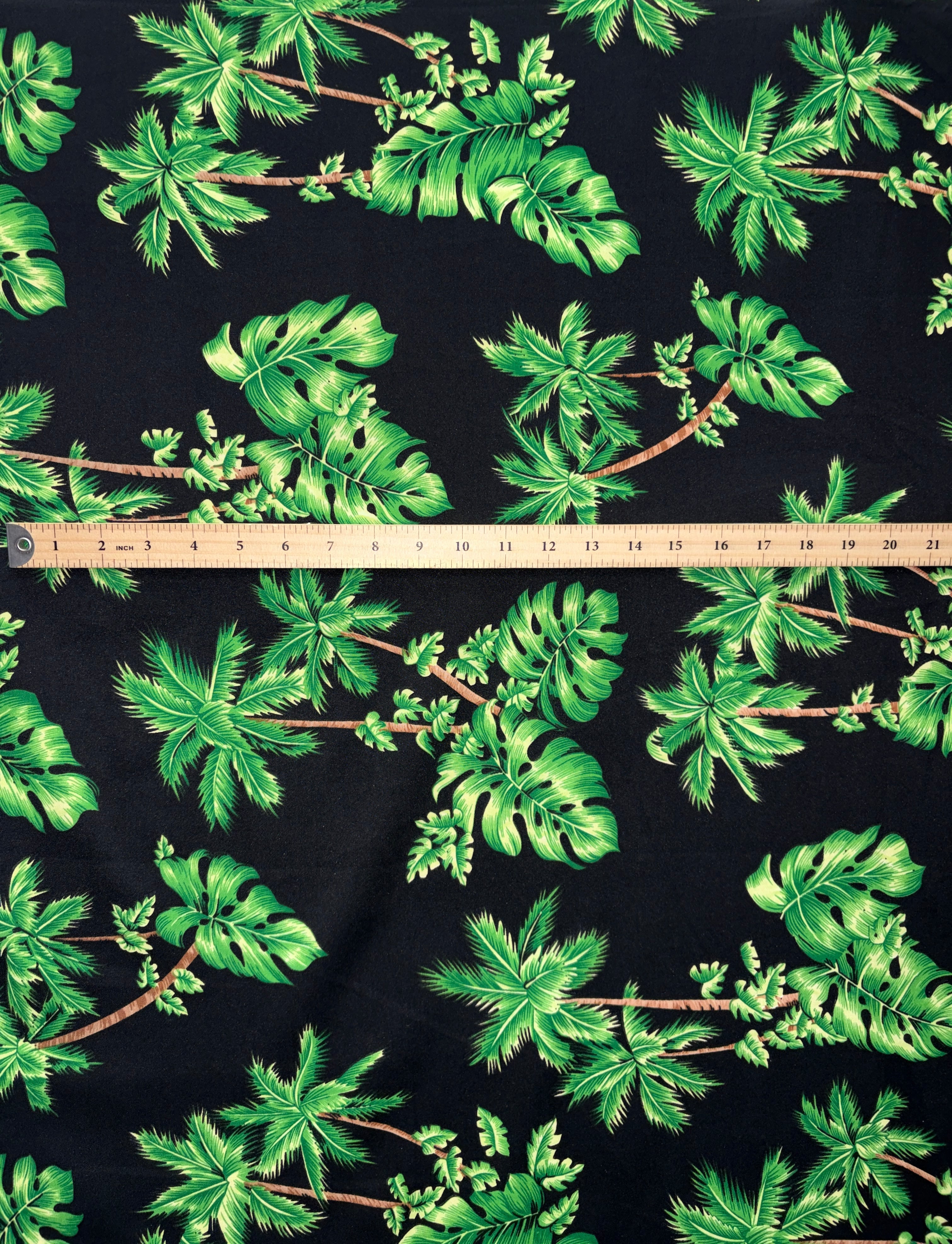 Emerald Jungle Peachskin Fabric | Islands Fabric