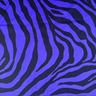 Zebra Print High-Stretch Tricot Spandex Fabric | Spandex Palace Purple