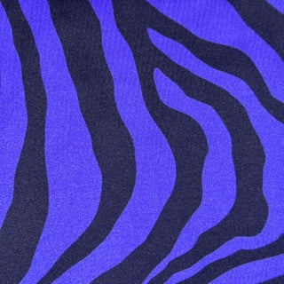 Zebra Print High-Stretch Tricot Spandex Fabric | Spandex Palace Purple