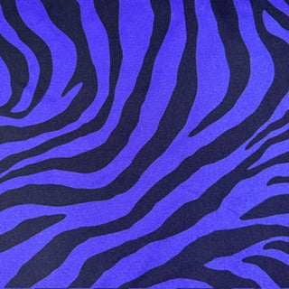 Zebra Print High-Stretch Tricot Spandex Fabric | Spandex Palace Purple