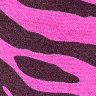 Zebra Print High-Stretch Tricot Spandex Fabric | Spandex Palace Fuchsia