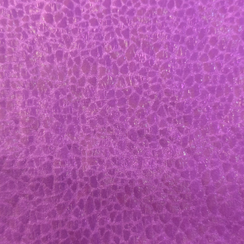 4 Way Stretch Nylon Spandex Fabric - Alligator Skin Hologram for Bold Designs| Spandex Palace Pink Illusion