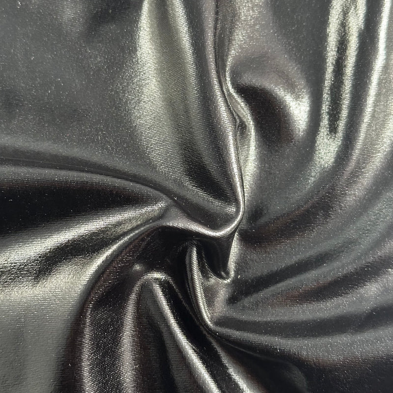 2 Way Stretch Single Span All Over Foil | Spandex Palace Dull Black