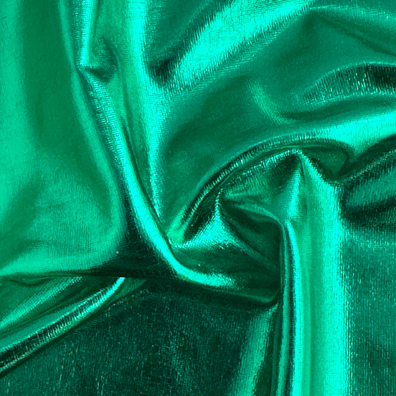 2 Way Stretch Single Span All Over Foil | Spandex Palace Green