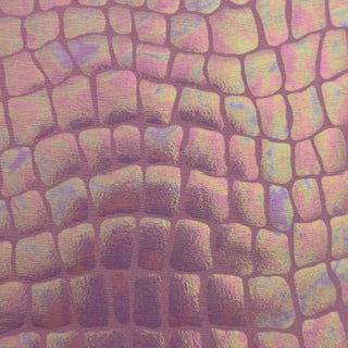 llusion Reptile Scale Print Nylon Spandex Tricot Fabric | Spandex Palace Pink