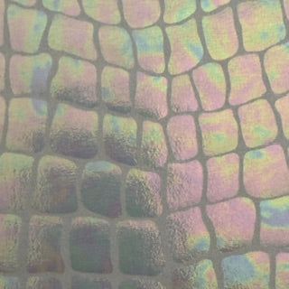 llusion Reptile Scale Print Nylon Spandex Tricot Fabric | Spandex Palace White