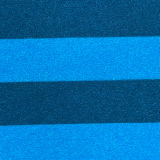 1" Stripe Polyester Spandex Tricot Fabric | Spandex Palace Black Turq