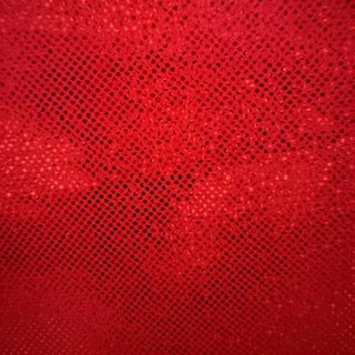 Hologram Dot Stretch Nylon Spandex Tricot | Spandex Palace Red