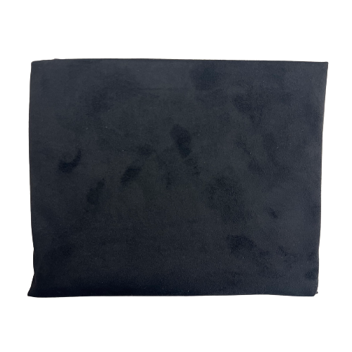 Black Stretch Faux Suede Knit Fabric