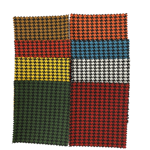 British Brown Acrylic Houndstooth Fabric