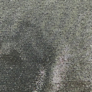Ultrashine Foil Stretch Power Mesh Fabric | Spandex Palace Black silver