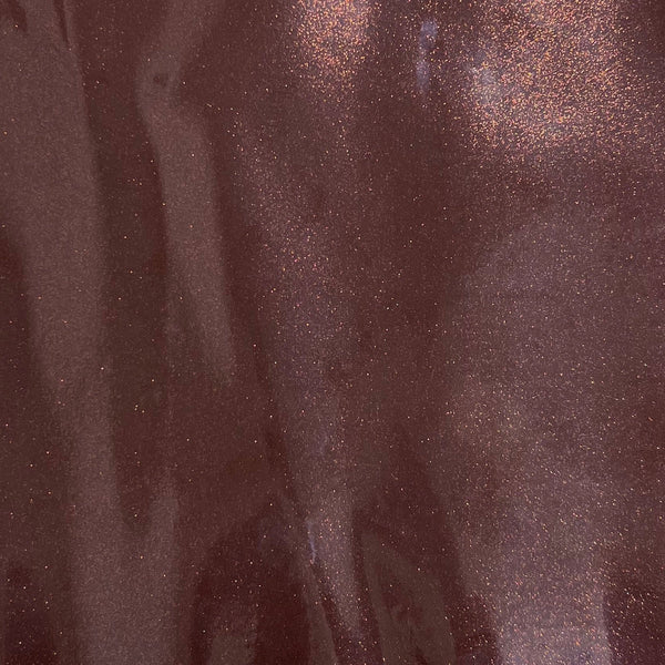 Chocolate Brown Sparkle Glitter Vinyl Fabric