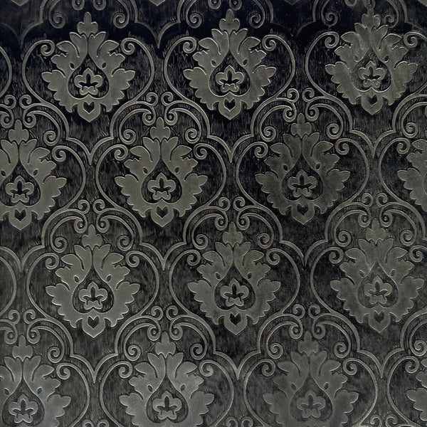 Royalty Damask Embossed Velvet Upholstery Drapery Fabric