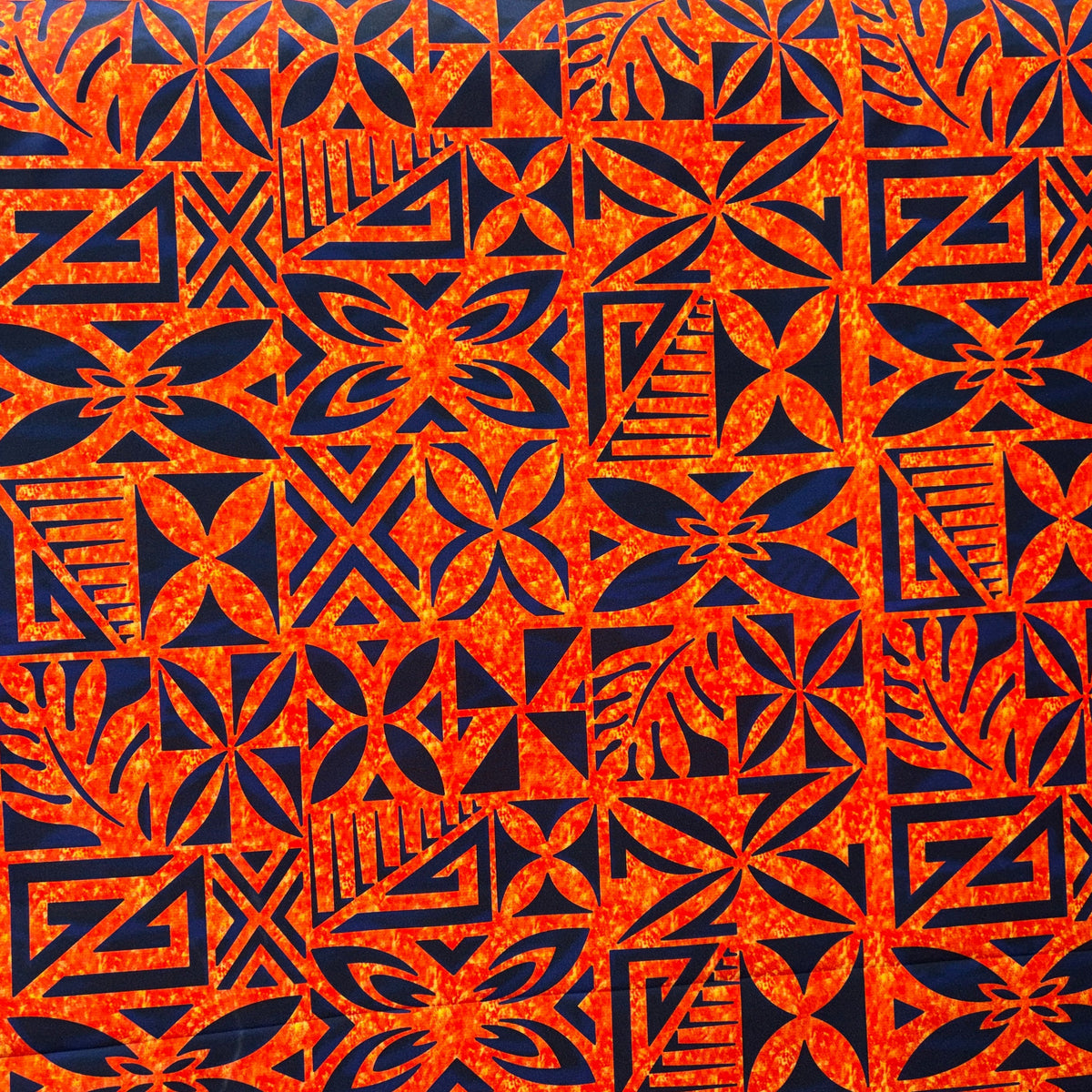 Tribal Geometric Garden Polyester Fabric | Islands Fabric